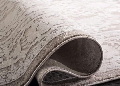 SAFAVIEH Reflection Collection Runner Rug - 2'3" x 8', Beige & Cream, Non-Shedding & Easy Cleaning, Ideal for Living Room, Bedroom (RFT665A)