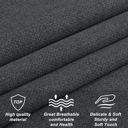 Linen Upholstered Headboard Queen/Full Size Latest Model Wall Mount, Bed Frame Mount, Featuring High-Density Sponge Padding, Luxury Texture Easy Assembly Comfort and Style-Dark Gray