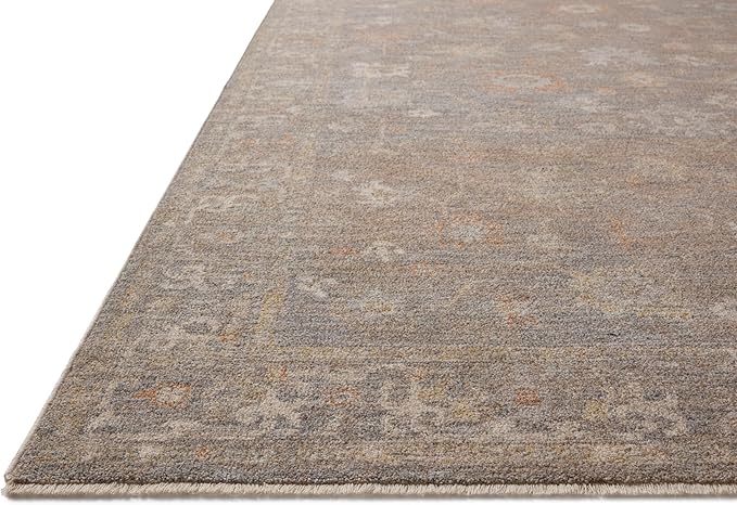 Loloi Chris Loves Julia Louisa Collection LOI-01 Stone/Multi 2'-7" x 14', .38" Pile Height, Runner Rug