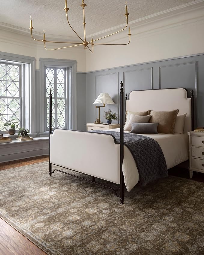 Loloi Magnolia Home by Joanna Gaines Mona Collection MOA-03 BARK/Natural 2'-6" x 8'-0" Runner Rug