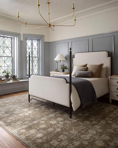 Loloi Magnolia Home by Joanna Gaines Mona Collection MOA-03 BARK/Natural 8'-10" x 12' Area Rug