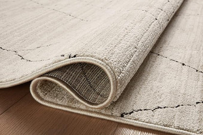 Loloi Darby Collection DAR-03 Sand/Charcoal 2'-7" x 4' Accent Rug