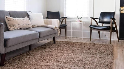 Unique Loom Solid Shag Collection Area Rug (2' 2" x 3' 1" Rectangle, Sandy Brown)