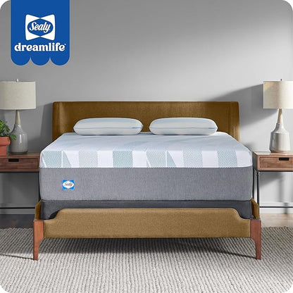 Sealy Dreamlife 14” Foam Mattress-in-a-Box, Twin XL, SealyComfort Gel Memory Foam, SealySupport Transition Foam, Machine Washable Cover