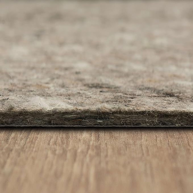 Mohawk Home 2' x 4' Non Slip Grip Rug Pad 1/2" Thick Dual Surface Felt Cushion + Rubber Gripper - Safe for All Floors