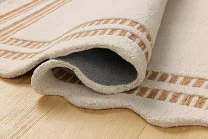 Loloi Chris Loves Julia Scottie Collection SCO-01 Ivory/Rust 5'-0" x 7'-6", .87" Pile Height, Area Rug