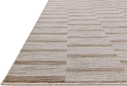 Loloi Amber Lewis Cali Collection CIL-04 Ivory/Tobacco 11'-6" x 15'-7", .25" Pile Height, Area Rug