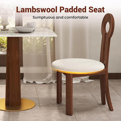 Sintered Stone Square Office Table and Chair Set - Meeting Table for Small Offices (Dark Brown Leg and Pandora Top, 1 Table and 4 Chairs)