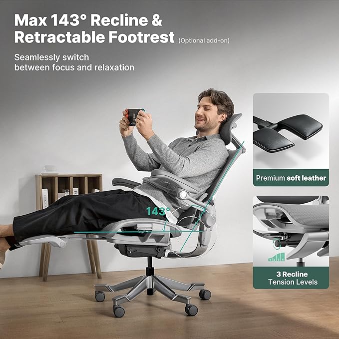HINOMI H2 Pro Premium Ergonomic Office Chair - Comfy Home Office Desk Computer Chair with Adjustable Back Support, Swivel Wheels, Flip-up Arms, Comfortable Mesh Seat for Desk Work (Green)