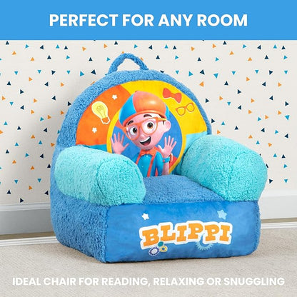 Delta Children - Blippi Cozee Buddy Kids Chair, Blue
