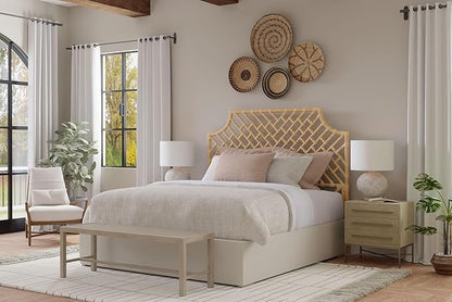 Kouboo Rattan Chippendale Headboard, Full Size, Natural