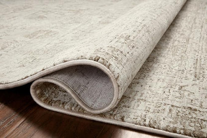 Loloi Amber Lewis Honora Collection HON-01 Ivory/Natural 3'-9" x 5'-9" Accent Rug