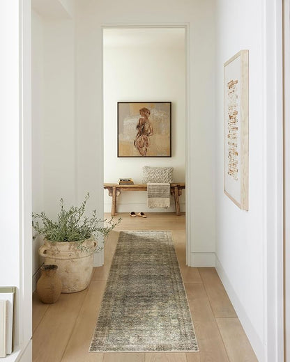 Loloi Amber Lewis Morgan Collection MOG-04 Sea/Sage 11'-6" x 18' 38" Thick Area Rug feat. CloudPile, Neutral, Room Décor, Vintage Inspired, Livingroom, Bedroom, Dining Area