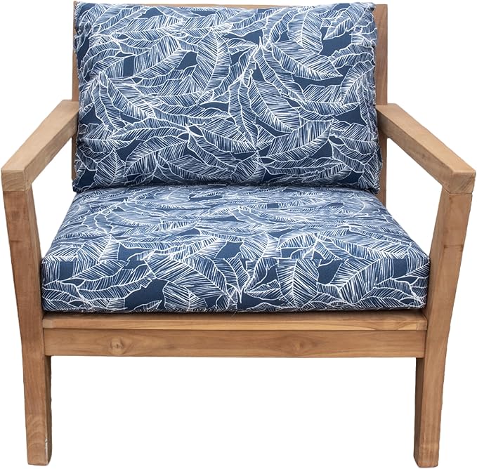 Tommy Bahama Deep Seating Lounge Cushion, 24" X 26" X 4", Pacific Zaffre