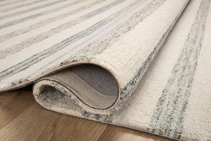 Loloi Chris Loves Julia Chris Collection CHR-05 Ivory/Slate 5'-0'' x 7'-6'', .50" Pile Height, Area Rug