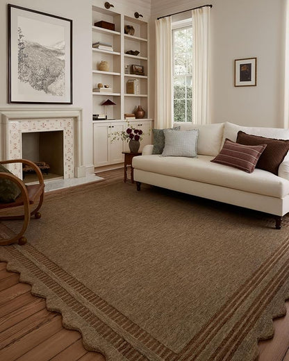 Loloi Chris Loves Julia Scottie Collection SCO-01 Mocha/Clay 8'-6" x 11'-6", .87" Pile Height, Area Rug