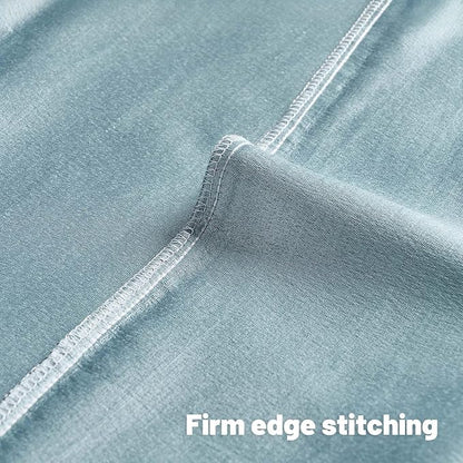 FUTEI Light Blue Chenille Decorative Throw Pillow Covers 20x20 Inch Set of 2,Soft Embossed Striped Textured Cushion Case,Modern Home Decor for Couch Bed Living Room