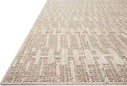 Loloi Amber Lewis Bexley Collection BEX-02 Taupe/Natural 2'-7" x 8'-0" Runner Rug Neutral, Textured, Living, Bedroom, Dining, Carpet