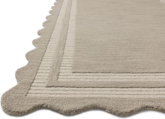 Loloi Chris Loves Julia Scottie Collection SCO-01 Fog/Ivory 5'-0" x 7'-6", .87" Pile Height, Area Rug