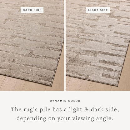 Loloi Amber Lewis Monty Collection MOT-04 Taupe/Beige 9'-2" x 13', .50" Pile Height, Area Rug