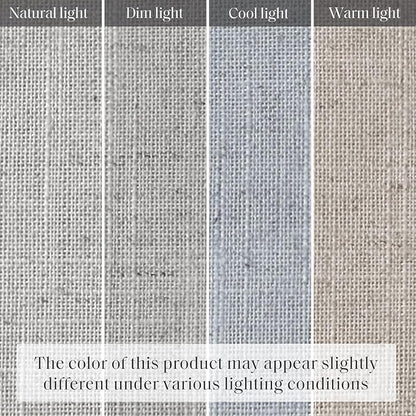Madison Park Kyler Cordless Roman Shades - Single Panel, Lightweight Linen Blend Fabric, Natural Design, Easy Installation, Light Filtering Window Blind, Bedroom, Living Room Decor 31" W x 64" H Grey