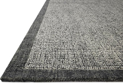 Loloi Magnolia Home by Joanna Gaines Henley Collection HNY-01 Ivory/Charcoal 3'-6" x 5'-6" Accent Rug