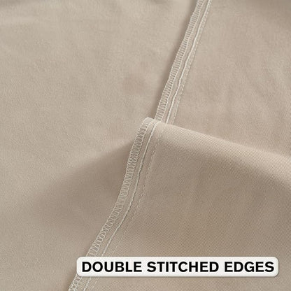 FUTEI Beige Velvet Throw Pillow Covers 26x26 Inch Set of 2,Soft Embossed Leaf-Relief Textured Euro Pillow Shams,Natural Home Decor for Couch Living Room