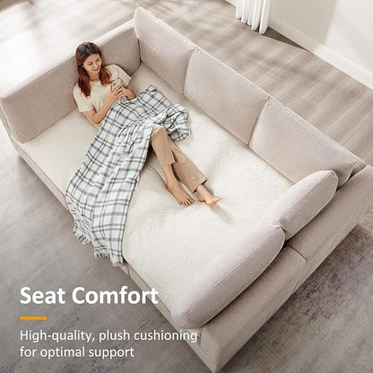 VANOMi Modular Sectional Sofa, Convertible Couch Modular Sofa Without Ottoman, Sectional Sofas for Living Room Small Apartments