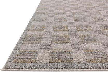 Loloi Amber Lewis Cali Collection CIL-07 Mist/Wheat 2'-7" x 10'-0", .25" Pile Height, Runner Rug