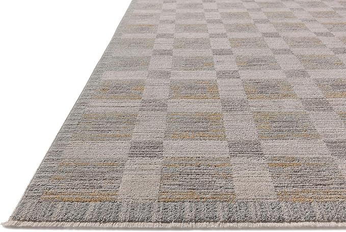 Loloi Amber Lewis Cali Collection CIL-07 Mist/Wheat 6'-7" x 9'-2", .25" Pile Height, Area Rug