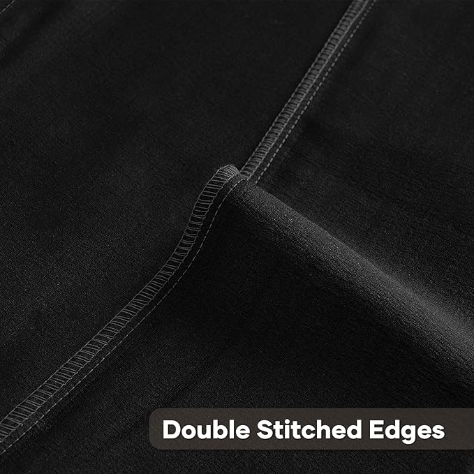 FUTEI Black Decorative Throw Pillow Covers 16x16 Inch Set of 2,Soft Cozy Wheat Ear Striped Patterns Cushion Cases,Modern Home Decor for Couch Bed Living Room