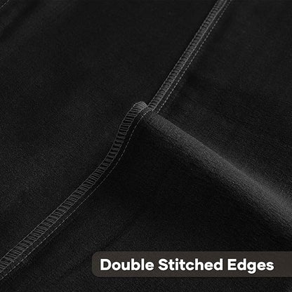 FUTEI Black Decorative Throw Pillow Covers 12x20 Inch Set of 2,Soft Cozy Wheat Ear Striped Patterns Lumbar Pillow Cases,Modern Home Decor for Couch Bed Living Room