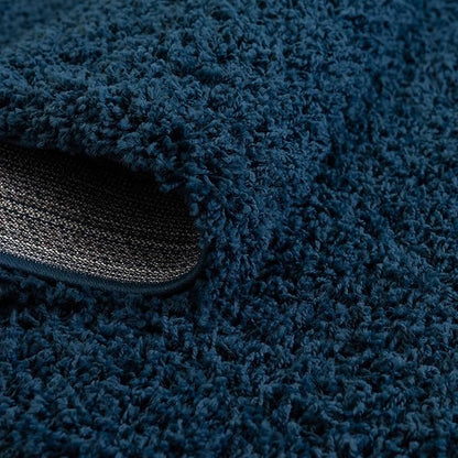 Unique Loom Solid Shag Collection Area Rug (5' 1" x 8' Rectangle, Sapphire Blue/ Navy Blue)