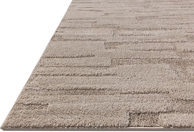 Loloi Amber Lewis Monty Collection MOT-04 Taupe/Beige 2'-7" x 4', .50" Pile Height, Area Rug