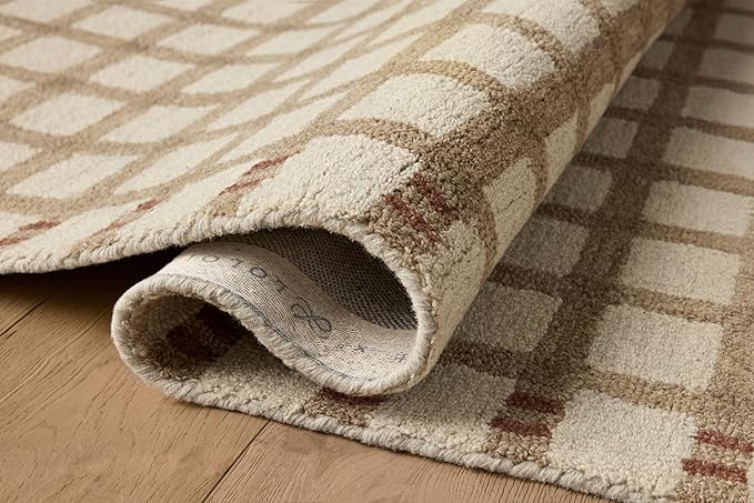 Loloi Magnolia Home by Joanna Gaines Waylon Collection WAY-02 Natural/Rust 2'-3" x 3'-9" Accent Rug