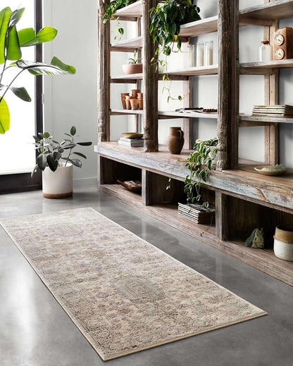 Loloi Teagan Collection TEA-03 Ivory/Sand 11'-6" x 15' Area Rug, Large, Soft Neutral Rug, High-Traffic for Living Room, Bedroom, Home Office, Dining Area