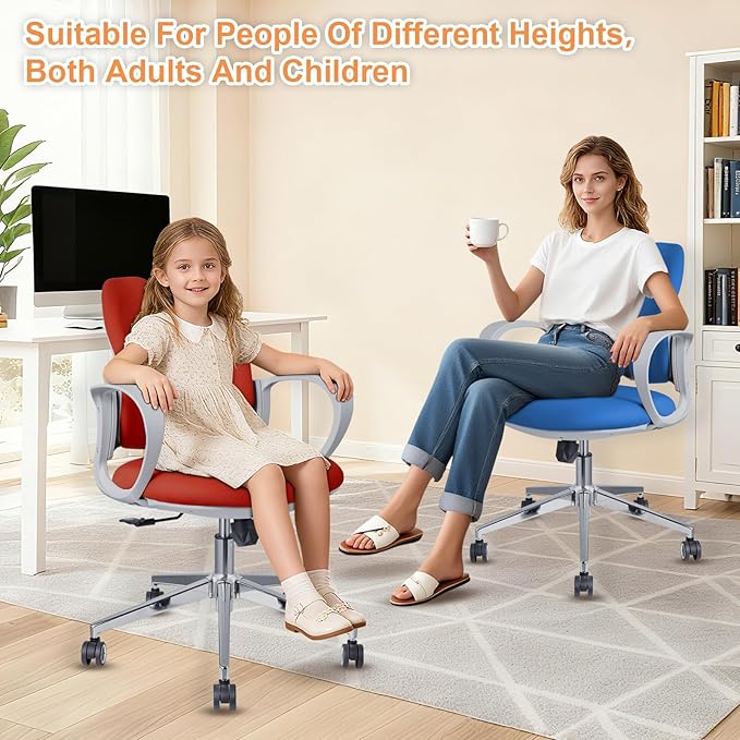 Ergonomic Office Chair Desk Chair Dual-backrest Computer Chair with Flexible Lumbar Support and Adjustable Height, 500lbs Extra Wide Seat with Wheels, for Home & Office Use Black