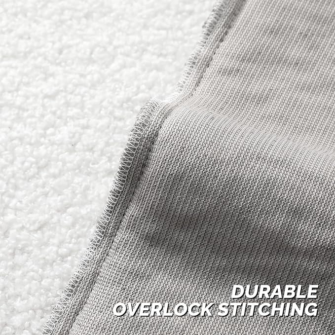 FUTEI Dark Grey Throw Pillow Covers 16x16 Inch Set of 2,Furry Faux Fur Teddy Boucle Textured Cushion Covers,Soft Fluffy Decorative Pillow Case,Home Decor for Couch Bed Living Room Office Car