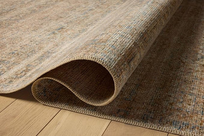 Loloi Amber Lewis Molly Collection MOL-01 Natural/Denim 7'-10" x 10' Low Pile Area Rug
