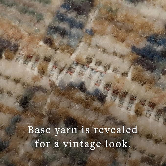 Loloi Amber Lewis Molly Collection MOL-02 Denim/Gold 3'-0" x 5'-0" Low Pile Accent Rug