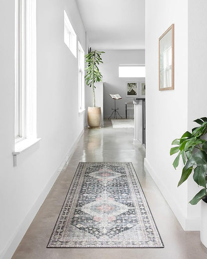 Loloi II Skye Collection SKY-02 Charcoal/Multi 7'-6" x 9'-6" Area Rug