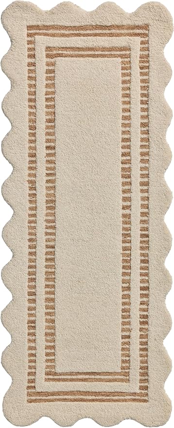 Loloi Chris Loves Julia Scottie Collection SCO-01 Ivory/Rust 7'-9" x 9'-9", .87" Pile Height, Area Rug