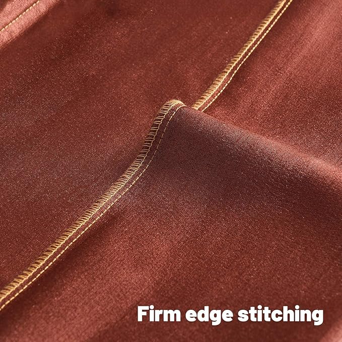 FUTEI Rust Chenille Decorative Throw Pillow Covers 12x20 Inch Set of 2,Soft Embossed Striped Textured Lumbar Pillow Cases,Modern Home Decor for Couch Bed Living Room