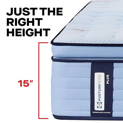 Sealy Posturepedic® Plus Glenshaw 15" Firm Pillowtop Innerspring Mattress - Twin Long