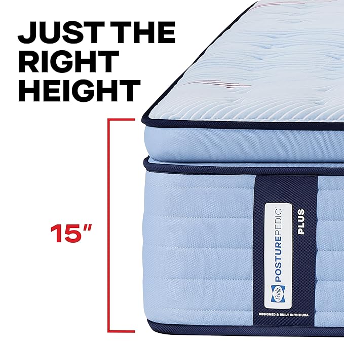 Sealy Posturepedic® Plus Glenshaw 15" Firm Pillowtop Innerspring Mattress - California Twin