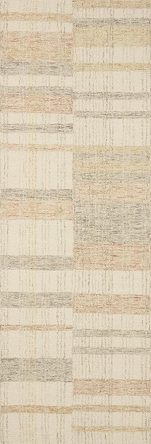 Loloi Chris Loves Julia Chris Collection CHR-04 Natural/Multi 2'-6'' x 11'-6'', .50" Pile Height, Runner Rug