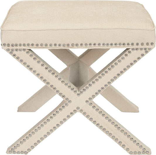 Safavieh Mercer Collection Palmer Ottoman, Taupe