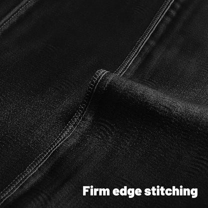 FUTEI Black Chenille Decorative Throw Pillow Covers 18x18 Inch Set of 2,Soft Cozy Striped Geometric Patterns Cushion Cases,Modern Home Decor for Couch Bed Living Room