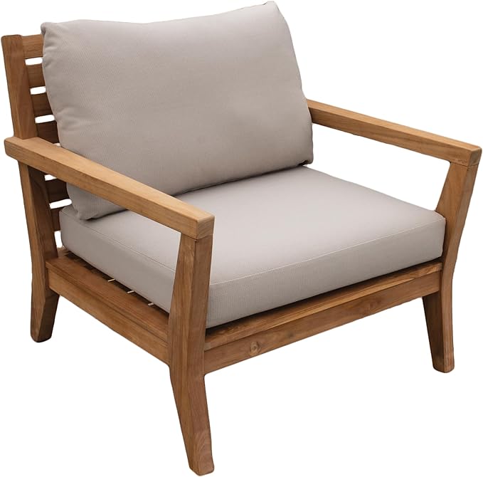 Tommy Bahama Deep Seating Lounge Cushion, 24" X 26" X 4", Bamboo Bay Sand