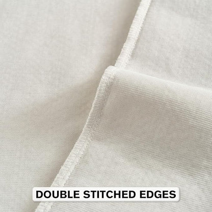 FUTEI Cream Chenille Throw Pillow Covers 12x20 Inch Set of 2,Soft Striped & Diamond Textured Lumbar Pillow Cases,Modern Home Decor for Couch Living Room